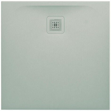 Receveur de douche carré LAUFEN PRO, écoulement latéral 800 x 800 x 29 mm, gris clair LAUFEN