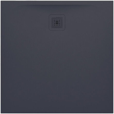 Receveur de douche carré LAUFEN PRO, écoulement latéral 900 x 900 x 30 mm, anthracite LAUFEN