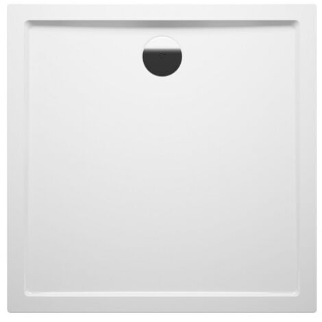 Receveur de douche carré RIHO DAVOS 261 100x100x4,5cm, avec pieds et tablier-Blanc-Blanc-100.00 --