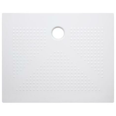 Receveur de douche céramique ultra-plat 3,5 cm blanc 80x100cm