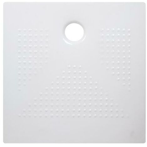 Receveur de douche céramique ultra-plat 3,5 cm blanc 90x90cm