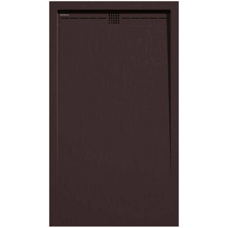 Receveur de douche Chocolat, finition Ardoise Stone CACH, grille de couleur - 140 x 90 cm