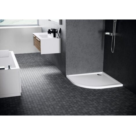Receveur de douche ¼ de cercle NOVELLINI VICTORY blanc 100x100 cm H 4,5cm
