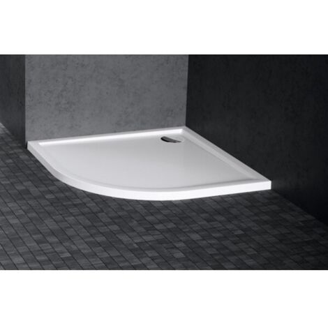 Receveur de douche ¼ de cercle NOVELLINI VICTORY blanc 80x80 cm H 4,5cm