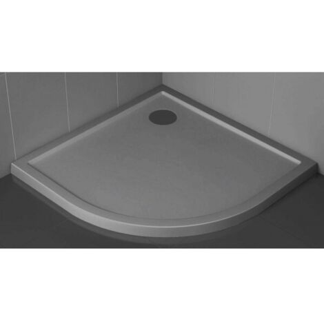 Receveur de douche ¼ de cercle NOVELLINI VICTORY gris 90x90 cm H 4,5cm