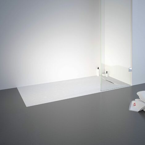 Receveur de douche 90 x 140 cm, recoupable, blanc, Allibert Karbon