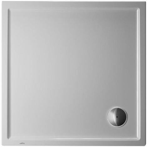 Receveur de douche-DW STARCK SLIMLINEavec antidérapant 1000x1000x50mm blanc