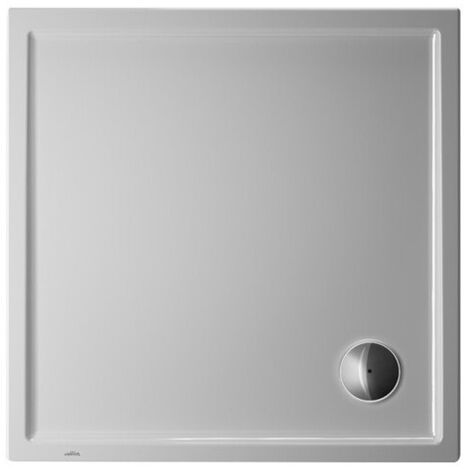 Receveur de douche-DW STARCK SLIMLINEavec antidérapant 800x800x45mm blanc