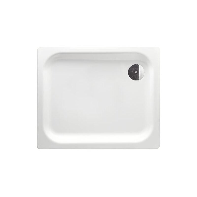 Receveur de douche edura blanc 900x40x750 mm acier émaillé, blanc