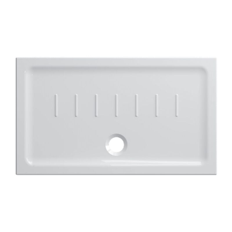 Receveur de douche en céramique 120x70 cm Globo Docciaviva série H4.5 DV4120BI Blanc - Céramique