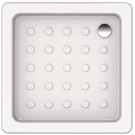 Receveur de douche en céramique 75x75 cm azzurra ceramica série saturno | Blanc