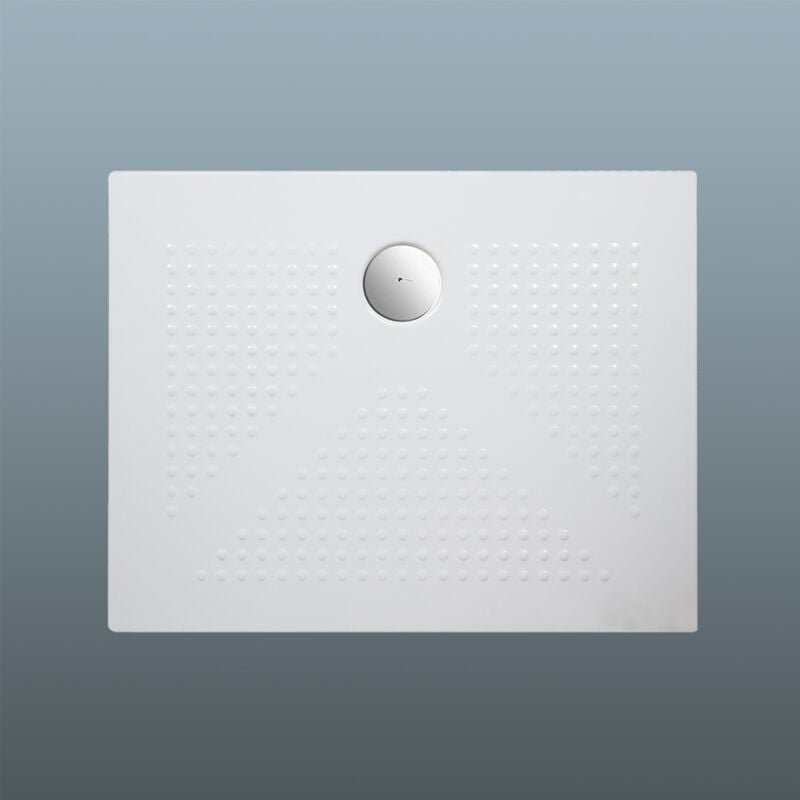 Receveur de douche en céramique blanche 70x90 cm