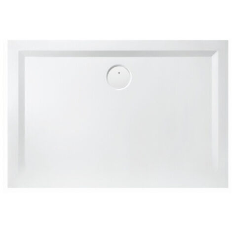 Receveur de douche en fonte minérale MUNA m AR 800x700x30mm blanc