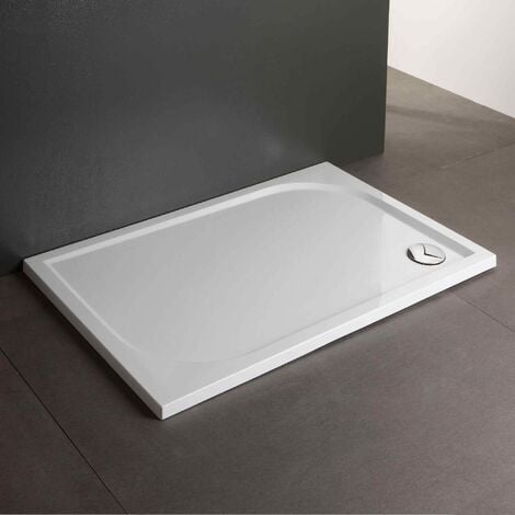 RECEVEUR DE DOUCHE RECTANGULAIRE 80X120 EFFET ARDOISE BEIGE RÉSINE ULTRA-FIN MART
