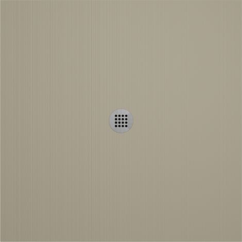 Receveur de douche en résine extra plat à poser 90x90cm - beige - RONDA