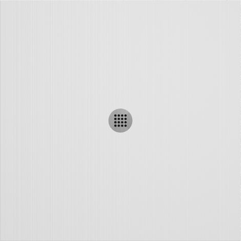 Receveur de douche en résine extra plat à poser 90x90cm - blanc - RONDA