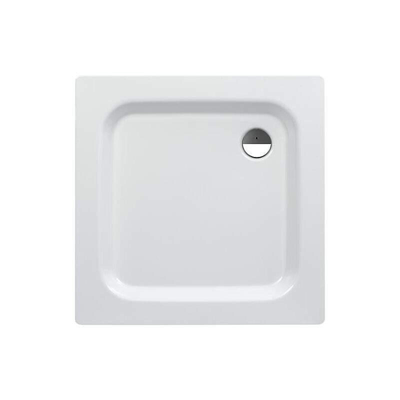 Receveur de douche eram carré 800x65x800 mm acier émaillé, blanc