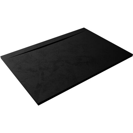 Receveur de douche extra-plat design LYRA 80x200 noir