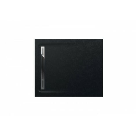 Receveur de douche extra plat en Stonex® Aquos - 1200x1000mm - Noir