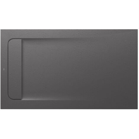 Receveur de douche extra plat en Stonex® Aquos - 1200x700mm - Onyx