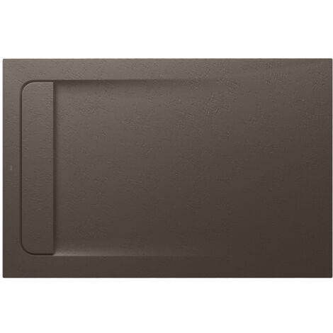 Receveur de douche extra plat en Stonex® Aquos - 1200x800mm - Café