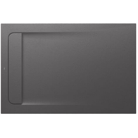 Receveur de douche extra plat en Stonex® Aquos - 1200x800mm - Onyx