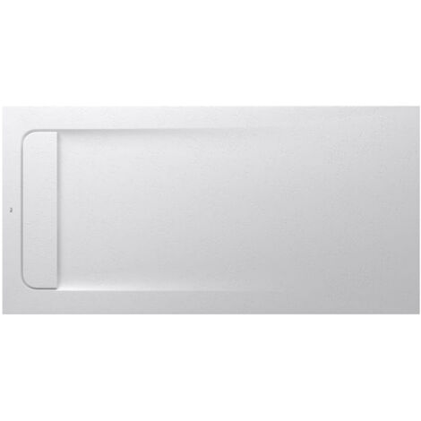 Receveur de douche extra plat en Stonex® "Aquos" - 1400 x 700mm - Blanc - Roca