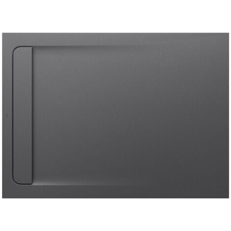 Receveur de douche extra plat en Stonex® Aquos - 1400x1000mm - Gris Ardoise