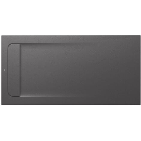 Receveur de douche extra plat en Stonex® Aquos - 1400x700mm - Onyx
