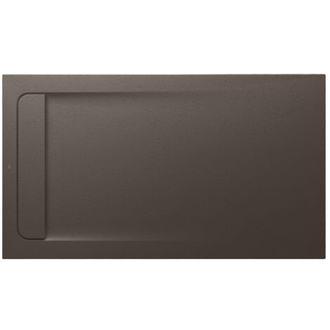 Receveur de douche extra plat en Stonex® Aquos - 1400x800mm - Café