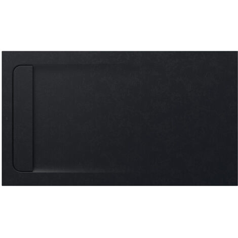 Receveur de douche extra plat en Stonex® Aquos - 1400x800mm - Noir