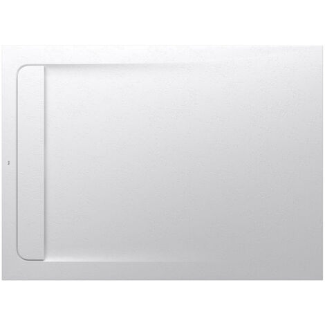 Receveur de douche extra plat en Stonex® Aquos - 1400x900mm - Blanc