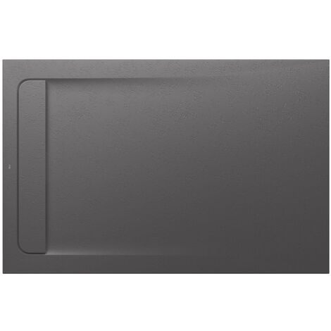 Receveur de douche extra plat en Stonex® Aquos - 1400x900mm - Onyx