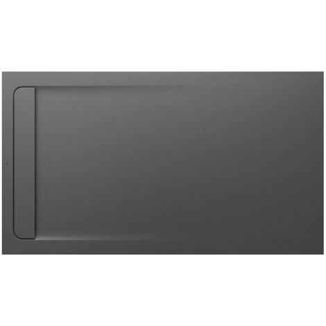 Receveur de douche extra plat en Stonex® Aquos - 1600x1000mm - Gris Ardoise
