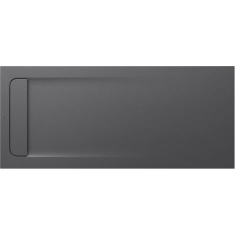 Receveur de douche extra plat en Stonex® Aquos - 1600x700mm - Gris Ardoise