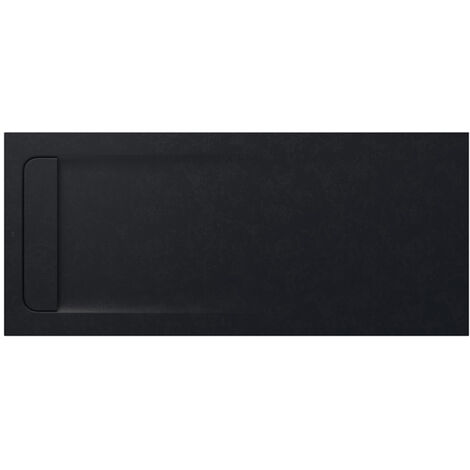 Receveur de douche extra plat en Stonex® Aquos - 1600x700mm - Noir