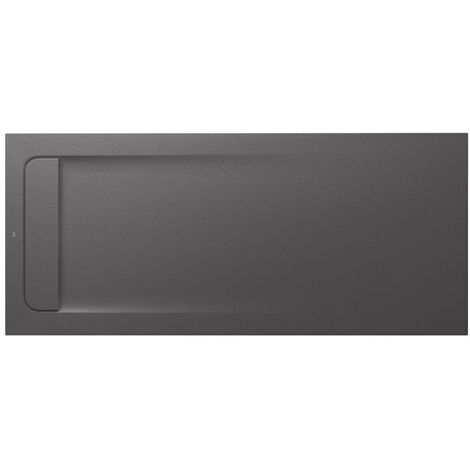 Receveur de douche extra plat en Stonex® Aquos - 1600x700mm - Onyx