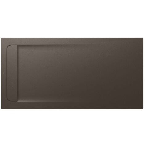 Receveur de douche extra plat en Stonex® Aquos - 1600x800mm - Café