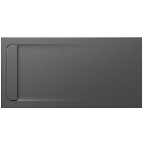 Receveur de douche extra plat en Stonex® Aquos - 1600x800mm - Gris Ardoise