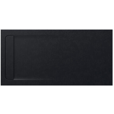 Receveur de douche extra plat en Stonex® Aquos - 1600x800mm - Noir