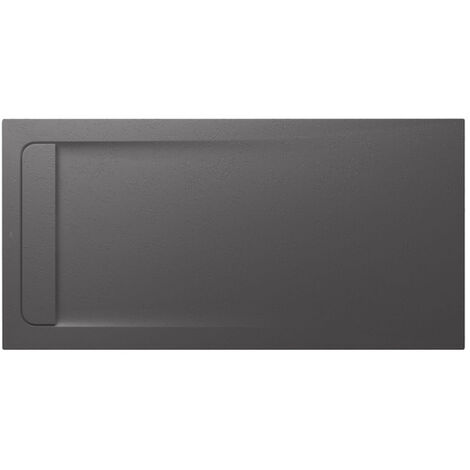 Receveur de douche extra plat en Stonex® Aquos - 1600x800mm - Onyx