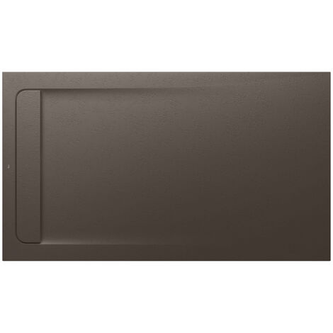 Receveur de douche extra plat en Stonex® Aquos - 1600x900mm - Café