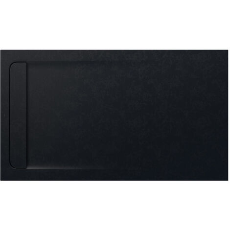 Receveur de douche extra plat en Stonex® Aquos - 1600x900mm - Noir