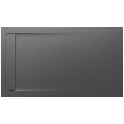 Receveur de douche extra plat en Stonex® Aquos - 1600x900mm - Onyx