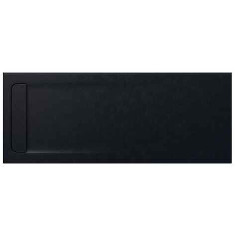 Receveur de douche extra plat en Stonex® Aquos - 1800x700mm - Noir