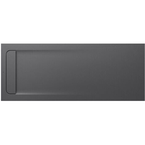 Receveur de douche extra plat en Stonex® Aquos - 1800x800mm - Gris Ardoise