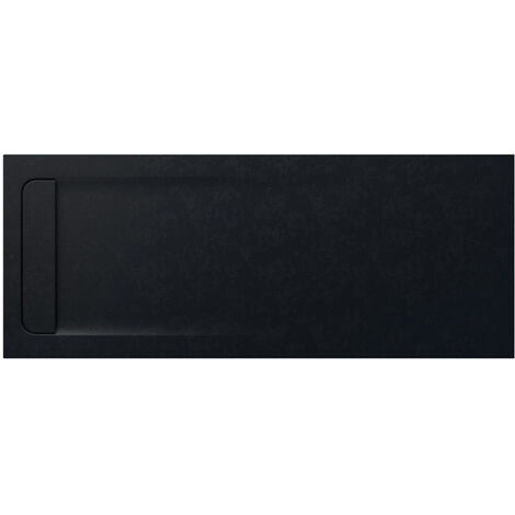 Receveur de douche extra plat en Stonex® Aquos - 1800x800mm - Noir