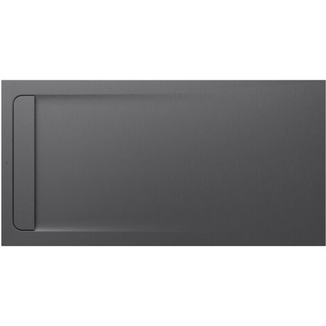 Receveur de douche extra plat en Stonex® Aquos - 1800x900mm - Gris Ardoise
