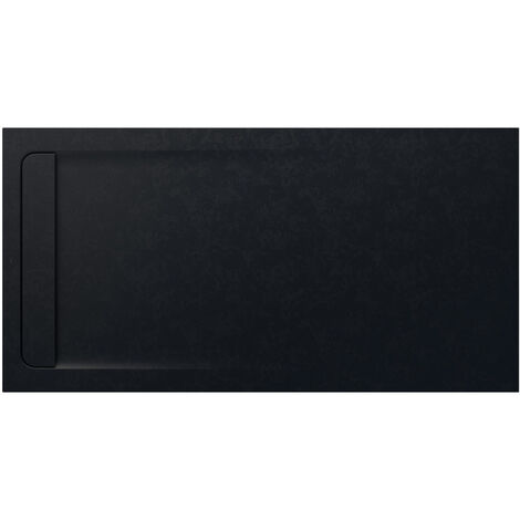 Receveur de douche extra plat en Stonex® Aquos - 1800x900mm - Noir