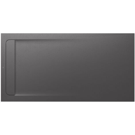 Receveur de douche extra plat en Stonex® Aquos - 1800x900mm - Onyx